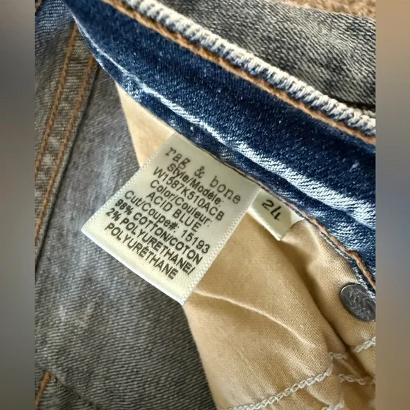 rag & bone skinny jeans size 24 - Picture 7 of 8